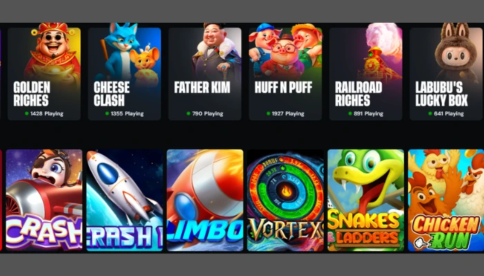 pakicasino game dashboard imge