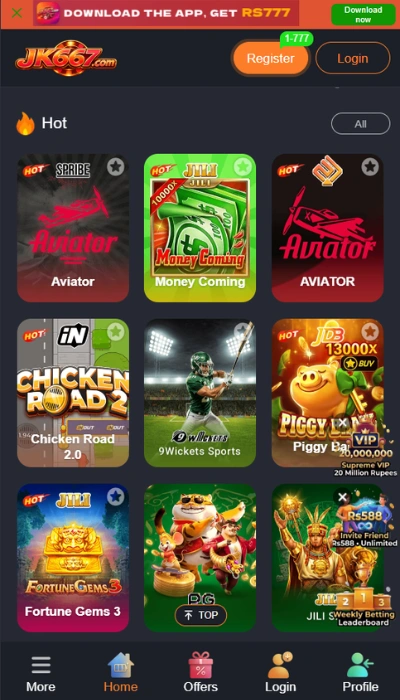 JK667 Game Dashboard image