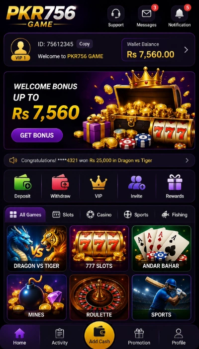 PKR756 Game Dashboard image
