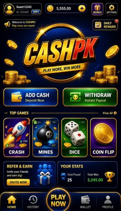 Cashpk Game Dashboard image
