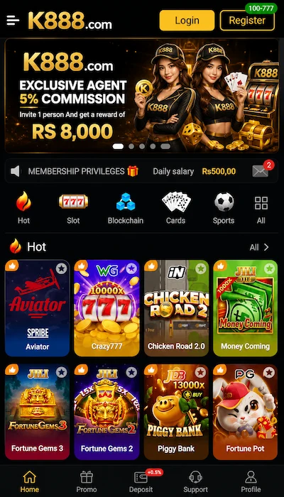 K888 Game Dashboard image