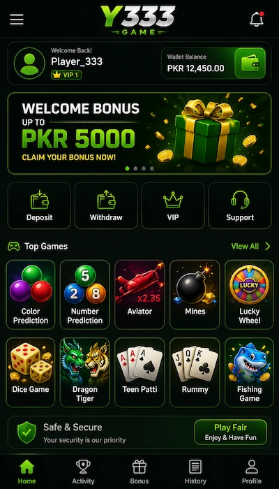 Y333 Game Dashboard image